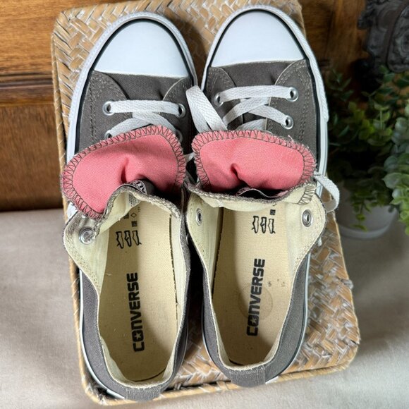 Converse All Star Chuck Taylor Low Top Double Tongue Sneakers Women's 9 Men's 7 - Picture 9 of 11